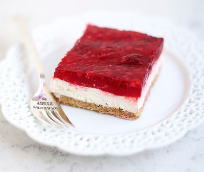 Raspberry Pretzel Salad